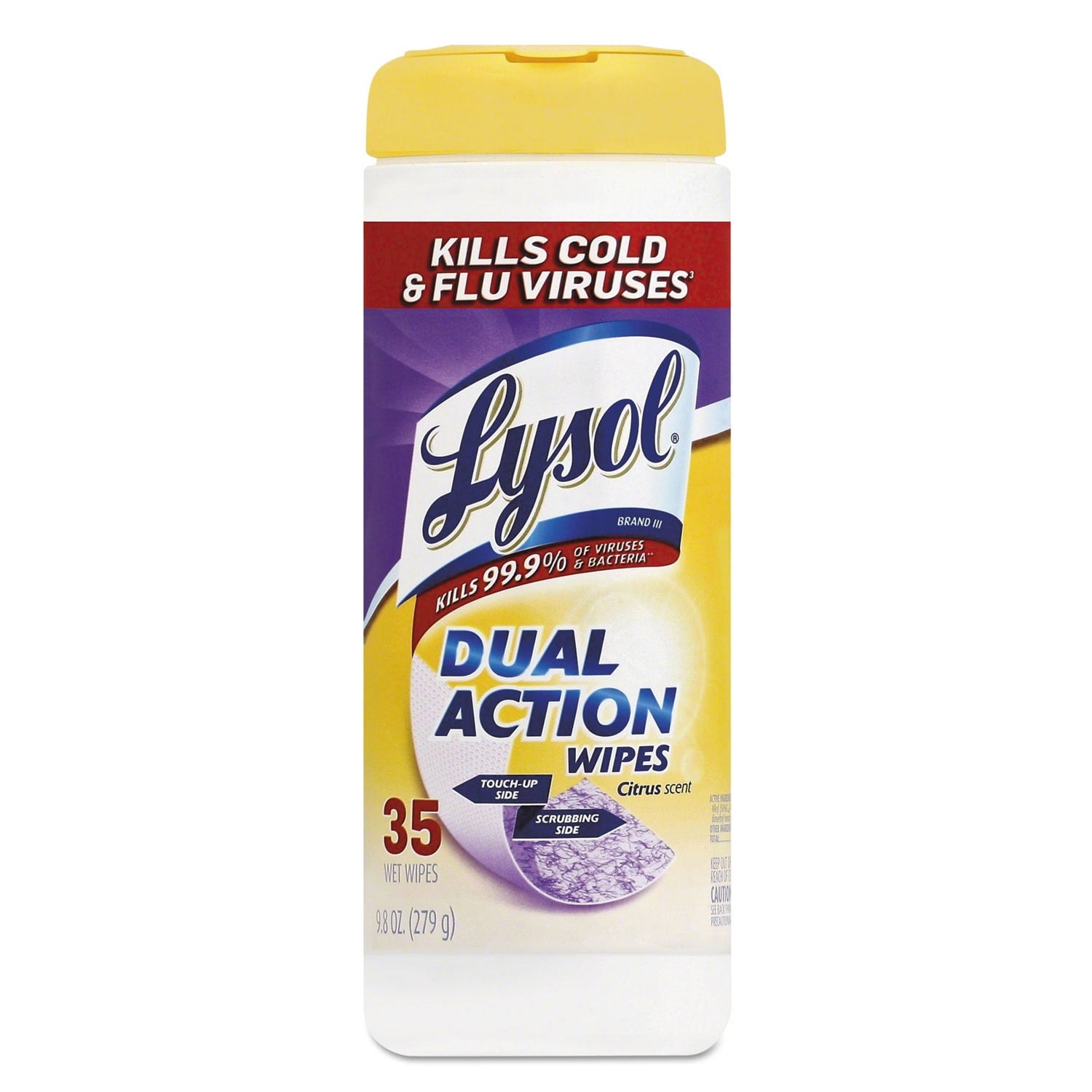 Lysol - Dual Action - Disinfecting Wipes - Citrus - 35ct