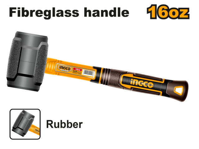 INGCO -  Rubber hammer 450g HRUH8816