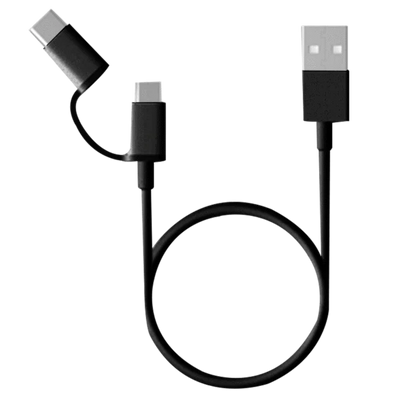 Mi - USB Cable - 2 in 1 - Micro USB to Type C (100cm) | Jodiabaazar.com