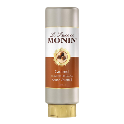 Monin - Caramel Flavored Sauce - Flavoured Syrup - 500 ml - Le Sirop De Monin