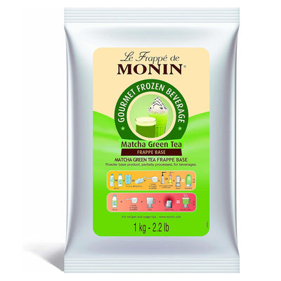 MONIN - Frappe Matcha Green Tea - 1Kg/2.2Lb - Le Frappé de Monin