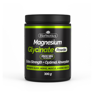 Herbiotics - Magnesium Glycinate - Powder - Standard Pack - Muscle Relaxation