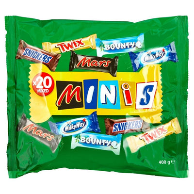 Mars Best of Minis Chocolate - Box 20 Mix Bars - 400 gm