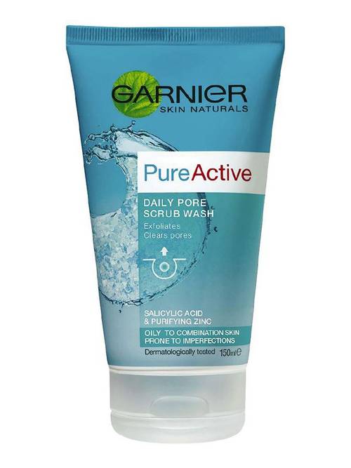 Garnier - Pure Active - Daily Pore Scrub Wash - Oily To Combination Skin - 150ml