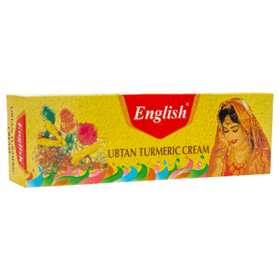 English Ubtan Turmeric Cream - Medium Advanced Skin Moisturizer - Pack of 12 | Jodiabaazar.com
