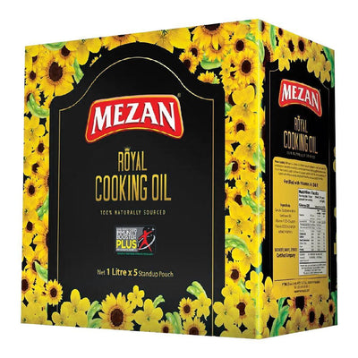 Mezan - Royal Cooking Oil - 5 Litres - 1x5L Pouch