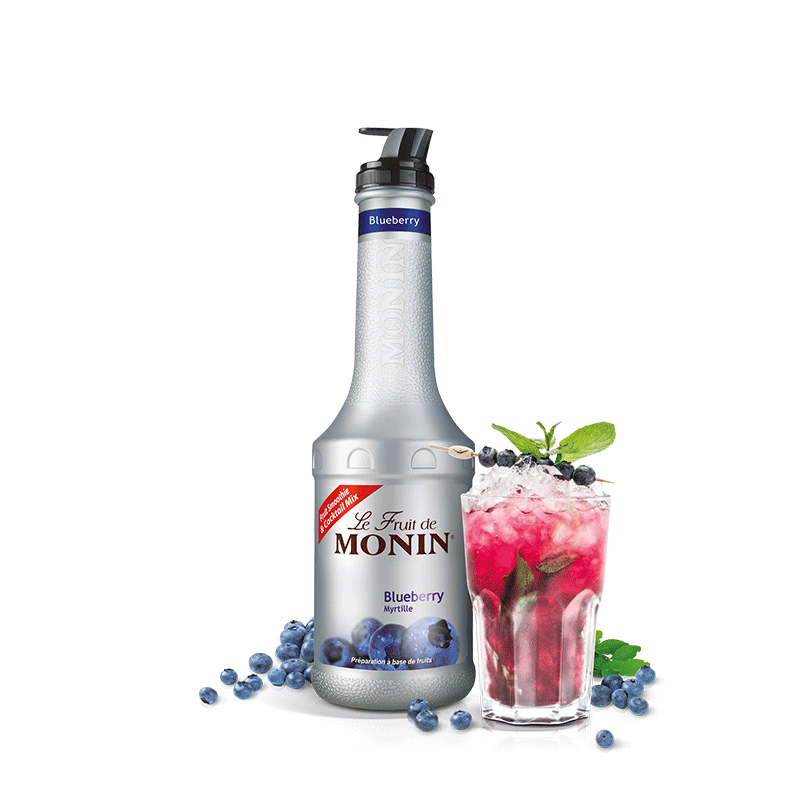 Monin - Blueberry Purée - MYRTILLE Blueberry - 1 Liter - Le Fruit De Monin