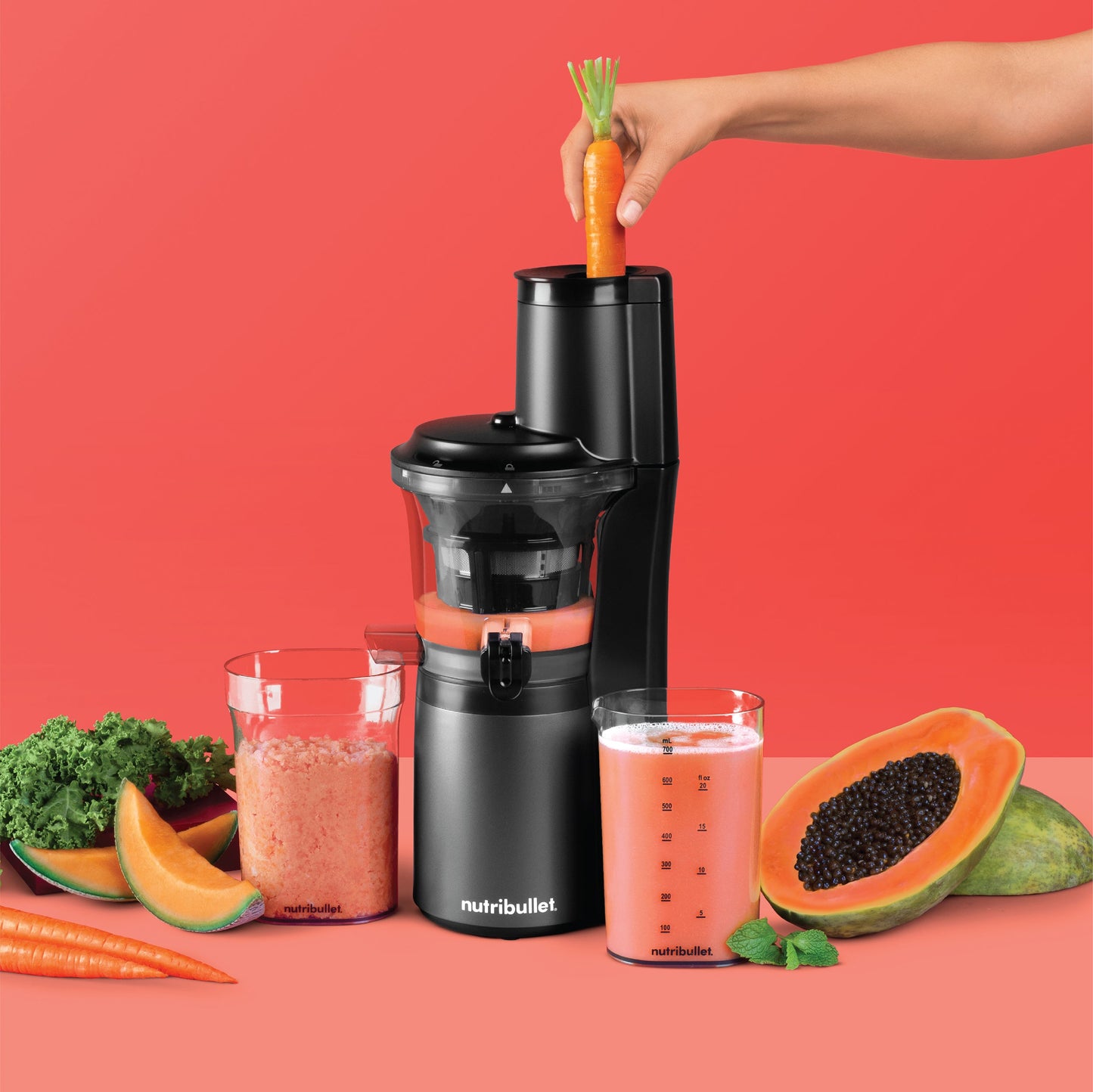 Nutribullet - Slow Juicer - NB-SJ300 - Cold Press Juicing - Alloy Grey - 1 Year Warranty