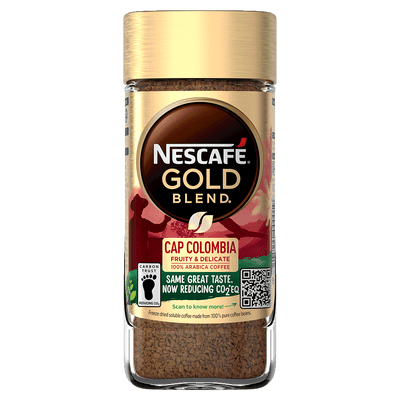 NESCAFÉ - GOLD BLEND Coffee - Cap Columbia - Fruity & Delicate - Instant - Glass Bottles - 100 gm