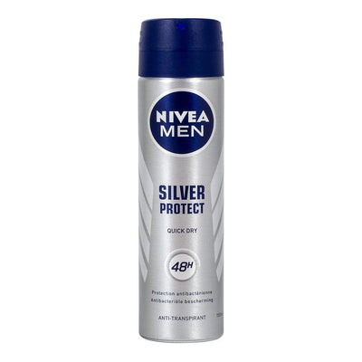 Nivea Men Silver Protect deodorant can on a white background