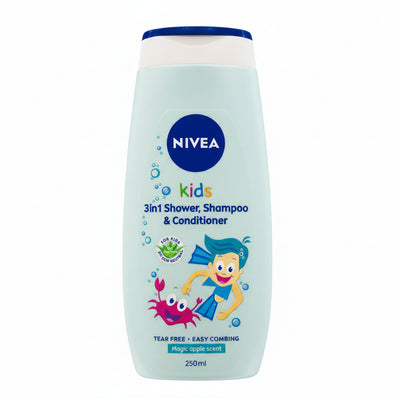 NIVEA - KIDS - Magic Apple - 3 in 1 Shower - Shampoo & Conditioner - 250ml
