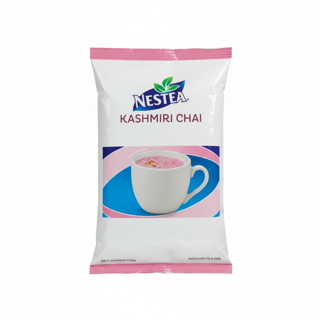 Nestea Kashmiri Chai packaging on a textured surface