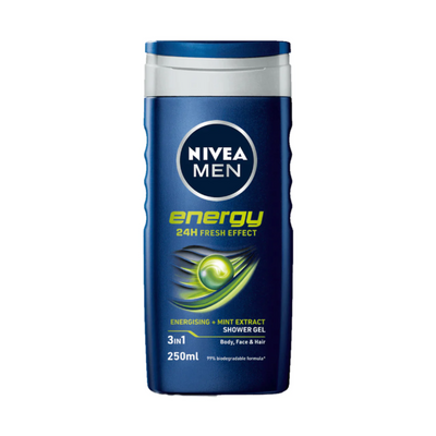 NIVEA Men - ENERGY 3x1 Shower Gel - 250 ml.