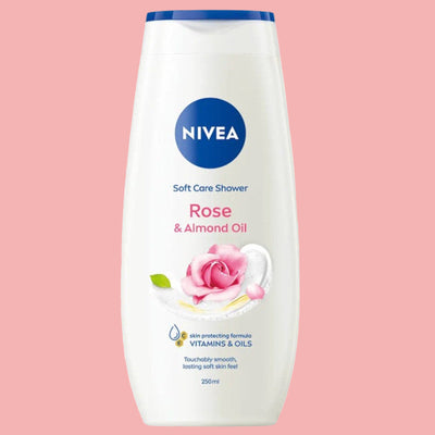 NIVEA - ROSE & Almond Oil - Shower Cream - 250 ml.
