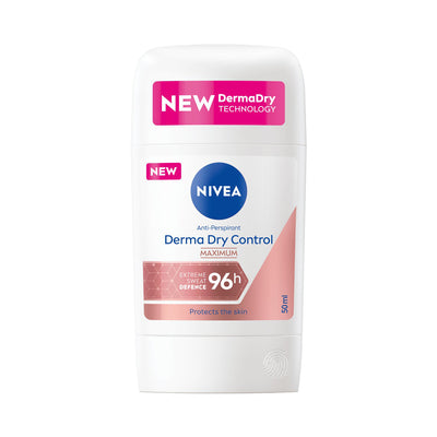 Nivea Women - Derma Dry Control - Extreme Sweat Defence - 96H - Anti-Perspirant - Deo Stick - 50 ml / 1.7 oz