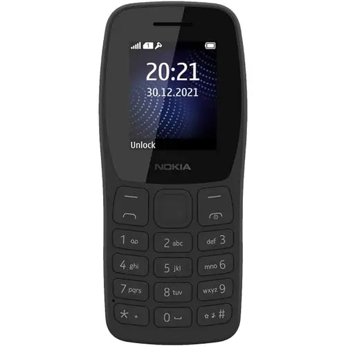 Nokia - Mobile - 105 Classic 2G 1.77" - Charcoal | Jodiabaazar.com