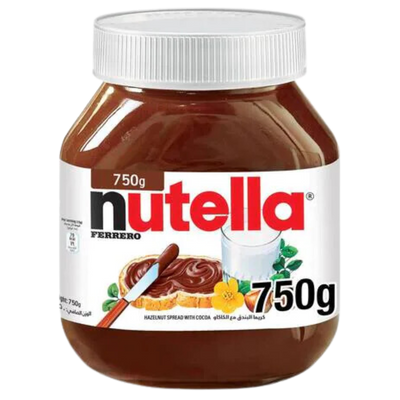 Nutella - Hazelnut Cocoa Spread - 750g - Glass Bottle
