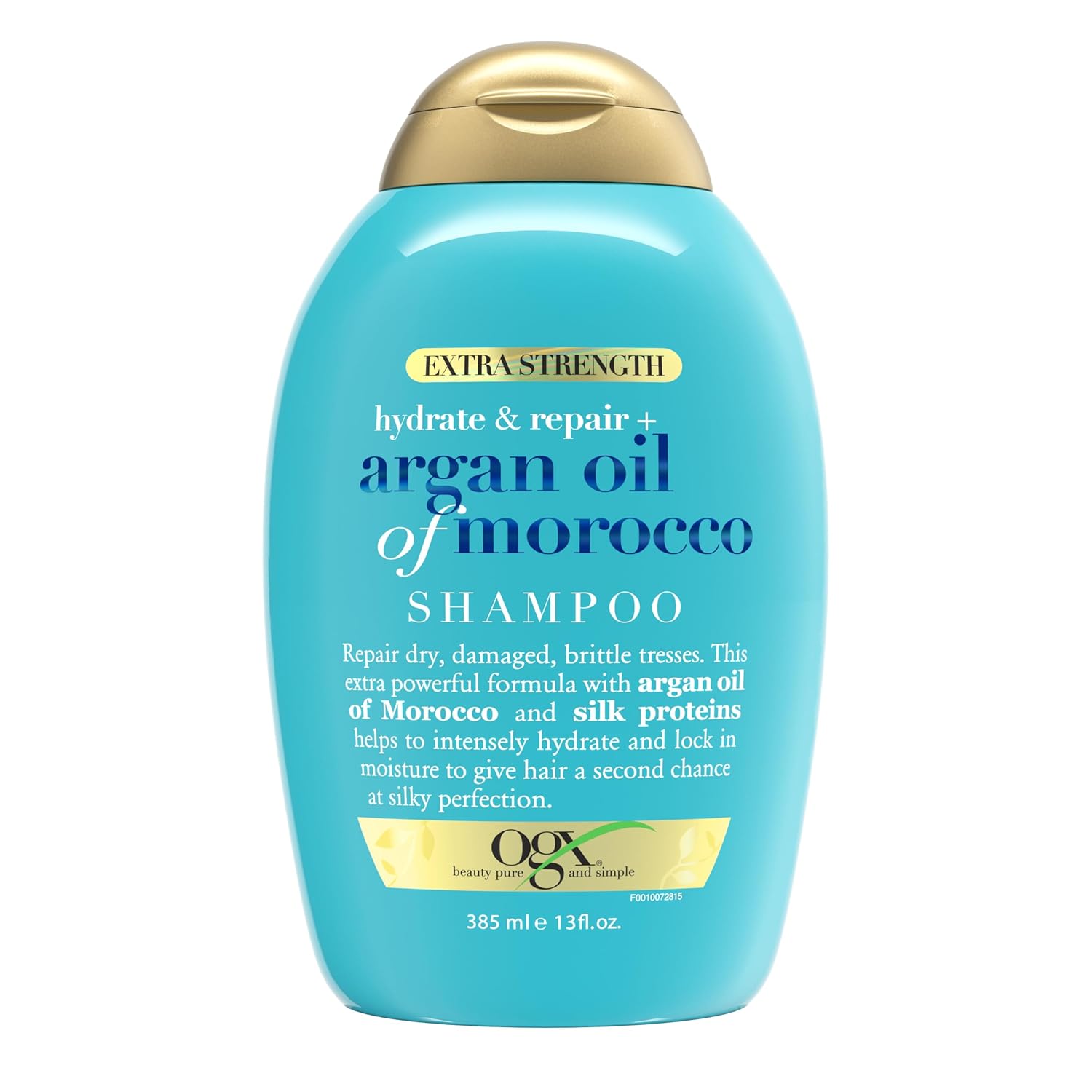 OGX - Shampoo - Hydrate &amp; Repair + Argan Oil of Morocco Extra Strength - 13 Fl Oz (385ml) - For Dry Damaged Hair