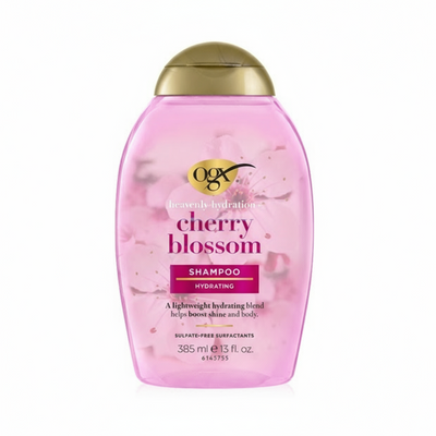 OGX (Organix) - Shampoo - Heavenly Hydration + Shine - Cherry Blossom - For Thin And Fine Hair - 385mL