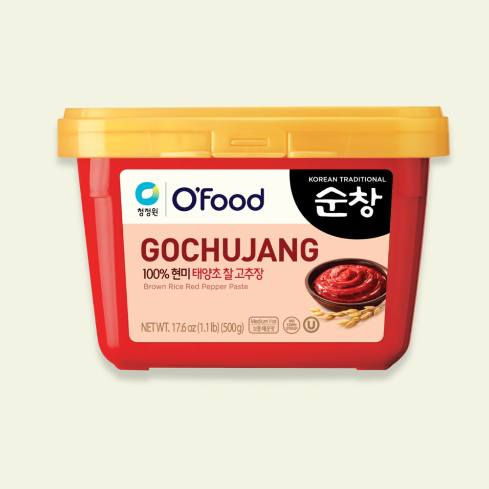 O'food - Gochujang Paste - 500g - Korean Traditional Brown Rice Red Pepper Hot Chilli Paste