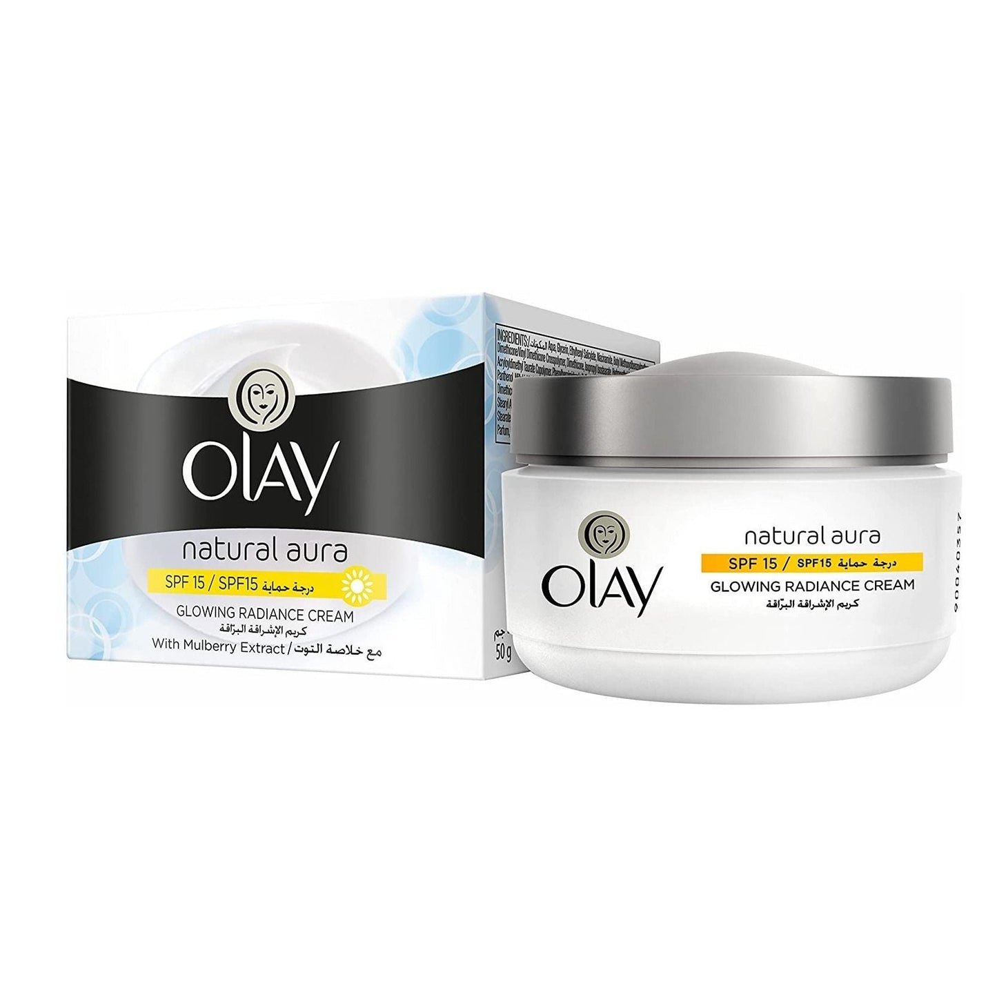 Olay - Natural Aura - Day Cream With Mulberry Extract - SPF15 - 50g