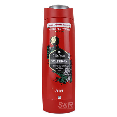 OLD SPICE - WOLFTHORN - Scent of Wild Citrus - 3 IN 1 - Body - Hair - Face Wash - 400 ml