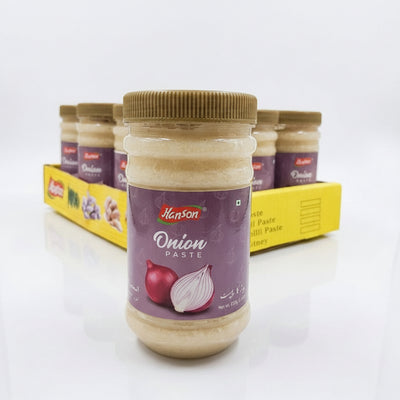 Hanson - ONION PASTE - Pet Jar 12 Pack - 3.96kg - each Jar 330gm