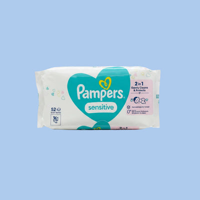 Pampers - Sensitive - 52 Baby Wipes