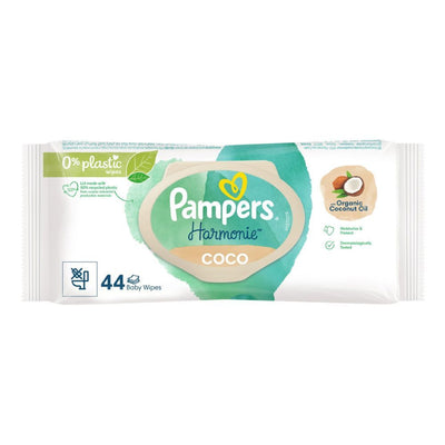 Pampers - Harmonie - Coco - Baby Wipes x44 - 0% Alcohol & Perfume