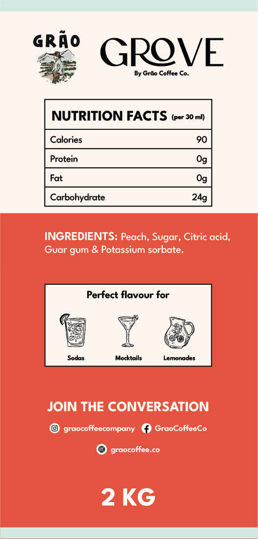 Peach Puree Grao Coffee Company 