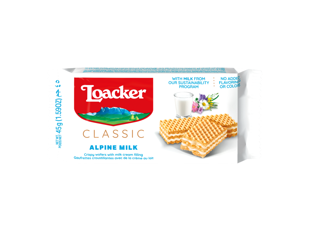 Loacker - Classic Wafer - Milk - 45gm - 100 CT