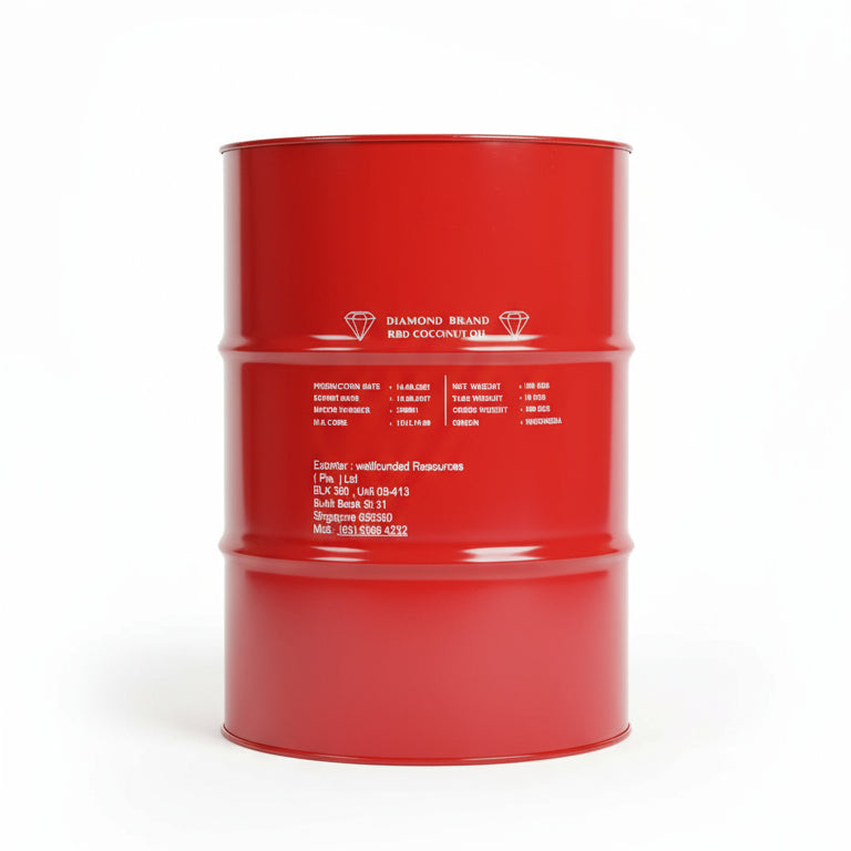 Diamond - Coconut Oil - RBD - 190kg - Refined, Bleached, Deodorized