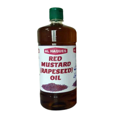 Al Haques - Red Mustard Rapeseed Oil - 1 L (1000 ML) - روغن سرسوں
