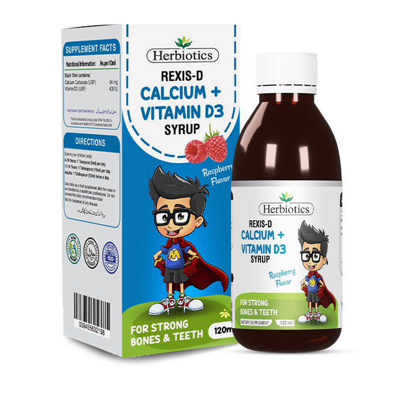 Herbiotics - Rexis-D - Syrup - Standard Bottle - Bone Health