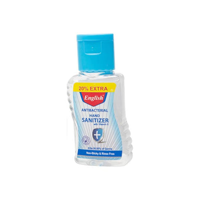 English Antibacterial Hand Sanitizer - 60ml Advanced Germ Protection - Pack of 12 | Jodiabaazar.com