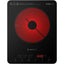 Nutricook induction cooktop with red heating element on a white background