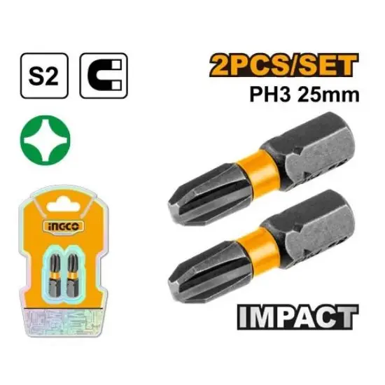 INGCO -  Impact screwdriver bits PH3 25MM SDBIM71PH325