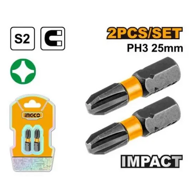 INGCO -  Impact screwdriver bits PH3 25MM SDBIM71PH325