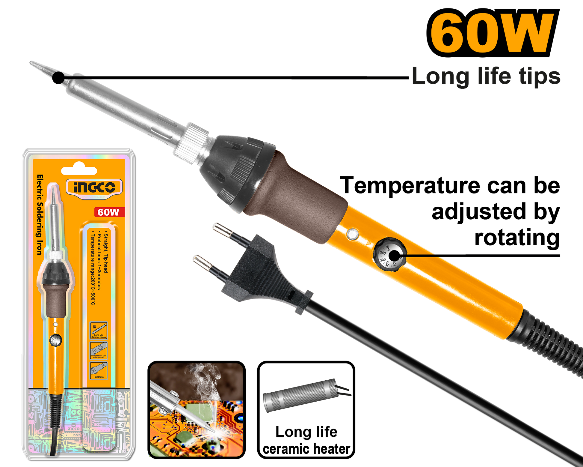 INGCO -  Electric soldering iron 60w SI016831