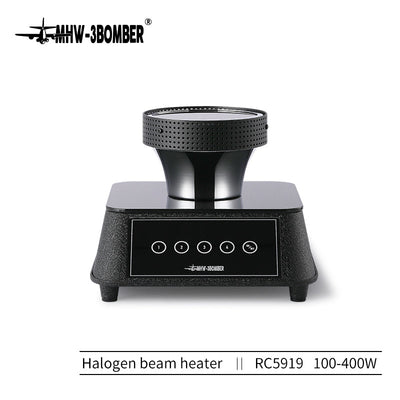 Coffee Cartel - MHW3 Bomber - Halogen Beam Heater Burner Infrared Heat - 220v - 100w - Black, Glass - RC5919