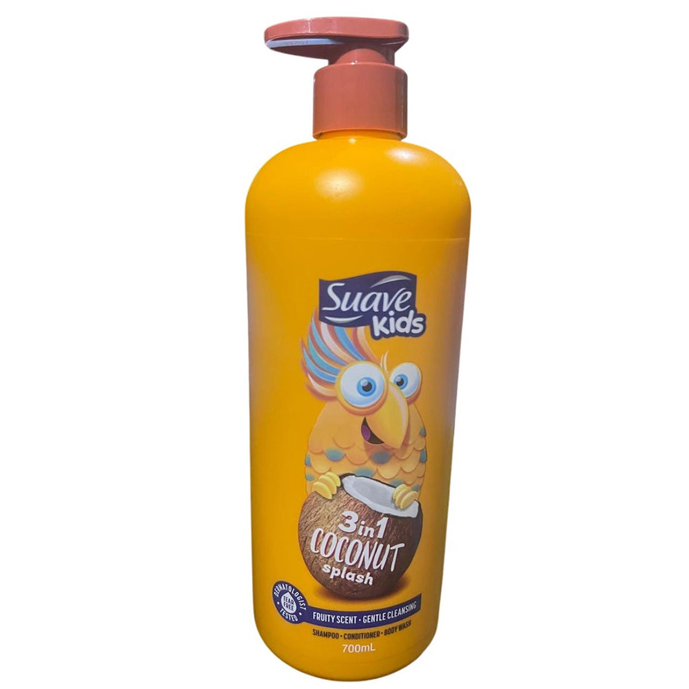 SUAVE - Kids 3 in 1 Coconut Splash - Shampoo Conditioner Body Wash - 700ml