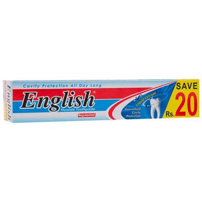 English Regularmint Toothpaste - Saver Cavity Protection & Fresh Breath - Pack of 12 | Jodiabaazar.com
