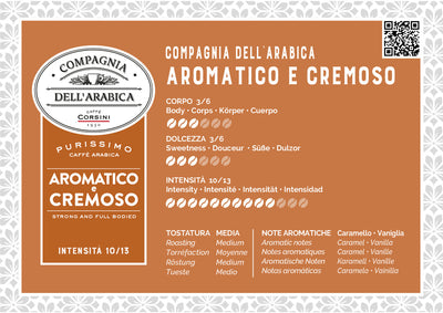 Corsini - Coffee Beans - Aromatico e Cremoso - 100% Arabica - 1Kg