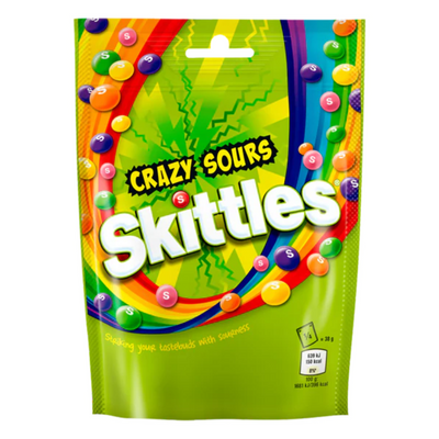 Skittles - Crazy Sours - Chewing Candy - Pouch - 136g
