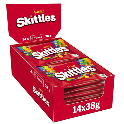 Skittles - Fruits - Chewing Candy - Box - 38g x 14