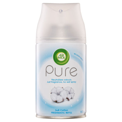 Airwick - Pure - Freshmatic - Automatic Refill - Soft Cotton - Air Freshener - Room Spray - 250ml