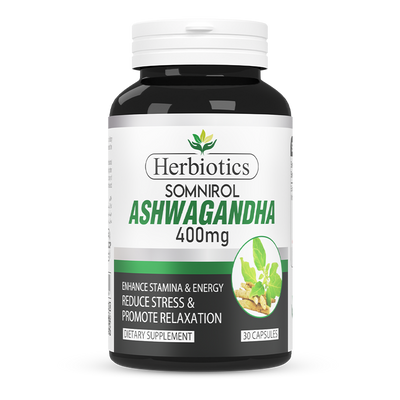 Herbiotics - Somnirol - Capsules - 400mg - Ashwagandha Stress Relief