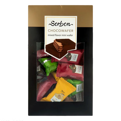 Sorbon - Mini Chocolate Cone - Choco Wafer - 8 Flavours - ~29 Pcs - Dubai - 300g