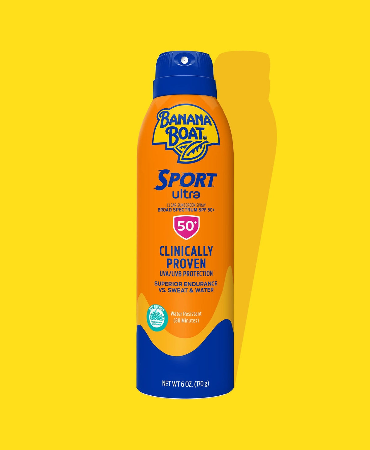 Banana Boat - Ultra Sport - Sun Screen Spray - Spf50+ Clinically Proven - 6Oz/170G
