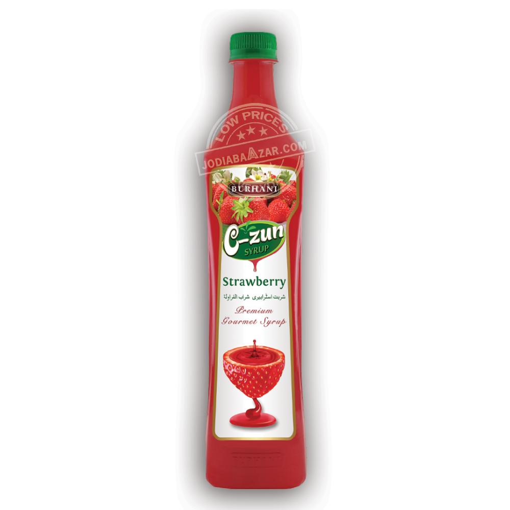 Burhani -C-zun Syrup - Regular -Strawberry - Pack of 12 | Jodiabaazar ...